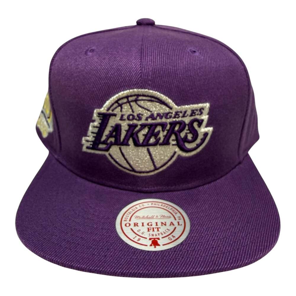 Mitchell & Ness Los Angeles Lakers 60th Anniversary Patch Original Fit Snapback